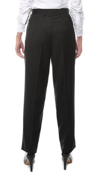 Womens G316 Black Dress Pants - FHYINC best men's suits, tuxedos, formal men's wear wholesale