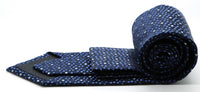 Mens Dads Classic Navy Dot Pattern Business Casual Necktie & Hanky Set M-8 - FHYINC best men's suits, tuxedos, formal men's wear wholesale