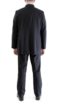 Ferrecci MIRAGE Mandarin Collar 2pc Tuxedo - Black - FHYINC best men's suits, tuxedos, formal men's wear wholesale