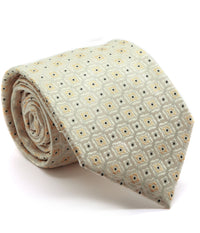 Mens Dads Classic Yellow Geometric Pattern Business Casual Necktie & Hanky Set N-9 - FHYINC best men's suits, tuxedos, formal men's wear wholesale