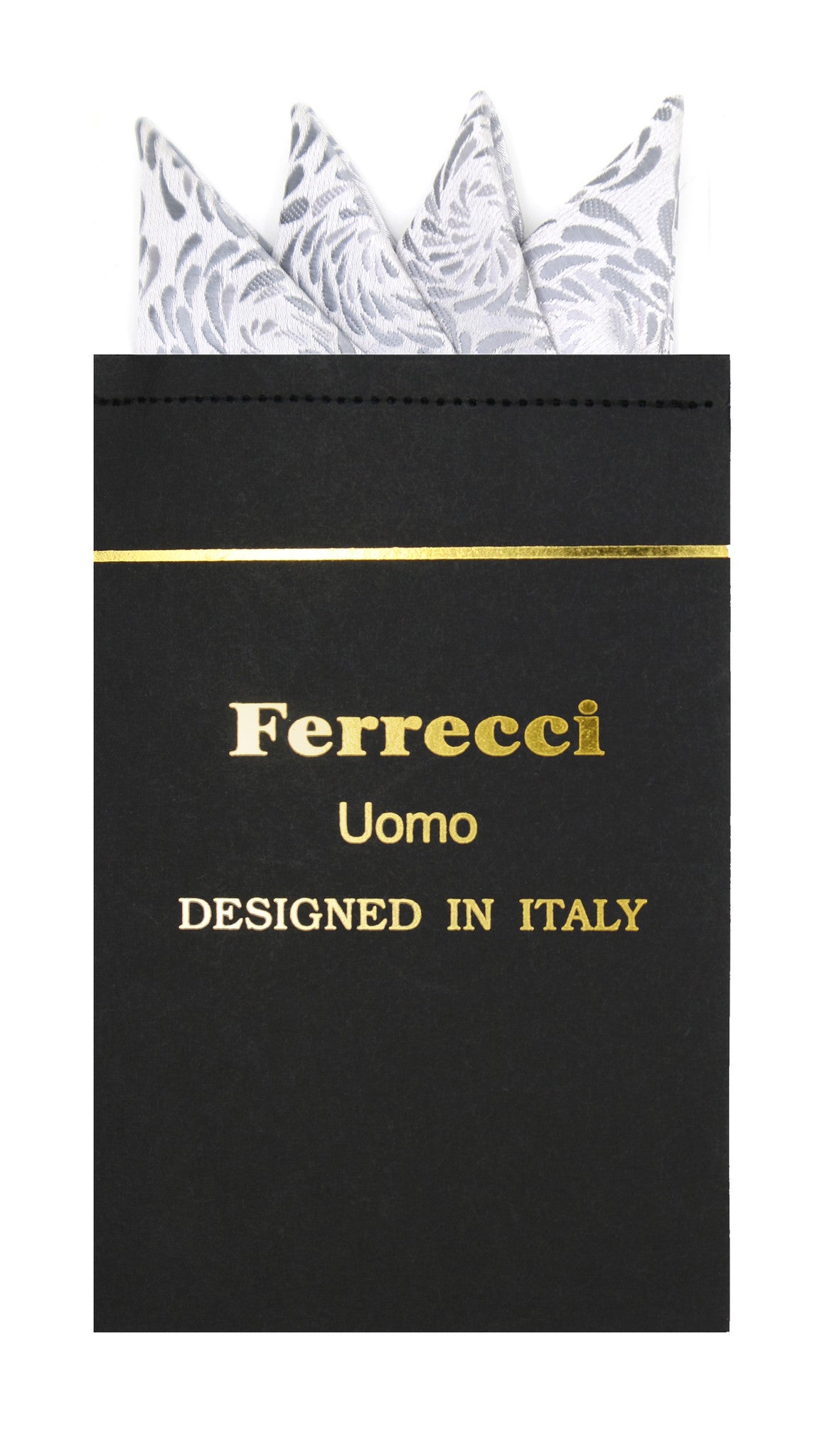 Pre-Folded Microfiber Silver Tear Drop Handkerchief Pocket Square - FHYINC best men's suits, tuxedos, formal men's wear wholesale