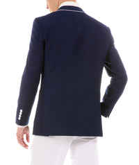 Mens Porter Navy Slim Fit Blazer - FHYINC best men's suits, tuxedos, formal men's wear wholesale