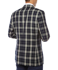 The Preston Plaid Check Slim Fit Mens Blazer - FHYINC best men's suits, tuxedos, formal men's wear wholesale