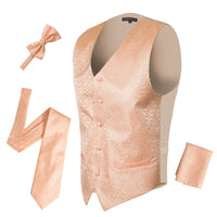Ferrecci Mens PV50-7 Peach Vest Set - FHYINC best men's suits, tuxedos, formal men's wear wholesale