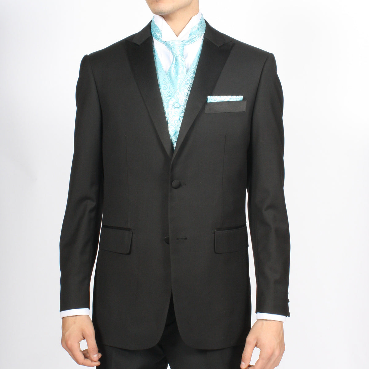 Ferrecci Mens PV50-6 Turquoise Vest Set - FHYINC best men's suits, tuxedos, formal men's wear wholesale