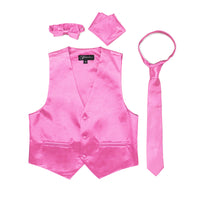 Premium Boys Fuchsia Solid Vest 600 - FHYINC