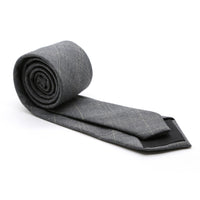 Slim Grey and Yellow Plaid Necktie & Handkerchief - FHYINC