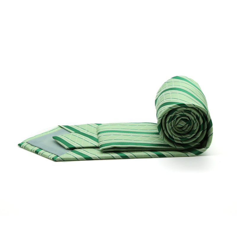 Ferrecci Mens Striped Pattern Necktie with Handkerchief Set - FHYINC best men's suits, tuxedos, formal men's wear wholesale