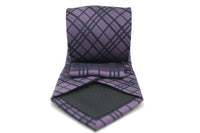 Mens Dads Classic Navy Striped Pattern Business Casual Necktie & Hanky Set RO-7 - FHYINC best men's suits, tuxedos, formal men's wear wholesale