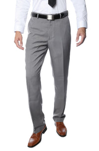Premium Mens MPR101 Grey Regular Fit Pants - FHYINC