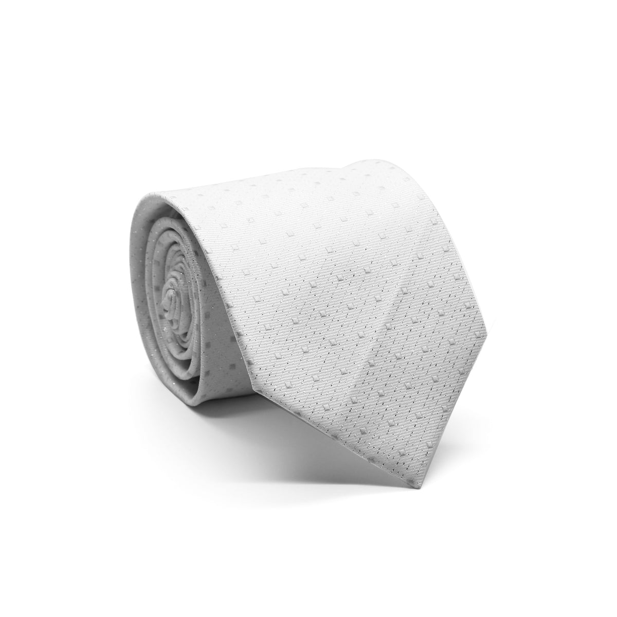 Mens Dads Classic White Square Pattern Business Casual Necktie & Hanky Set SO-3 - FHYINC best men's suits, tuxedos, formal men's wear wholesale