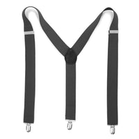Charcoal Vintage Style Unisex Suspenders - FHYINC best men's suits, tuxedos, formal men's wear wholesale