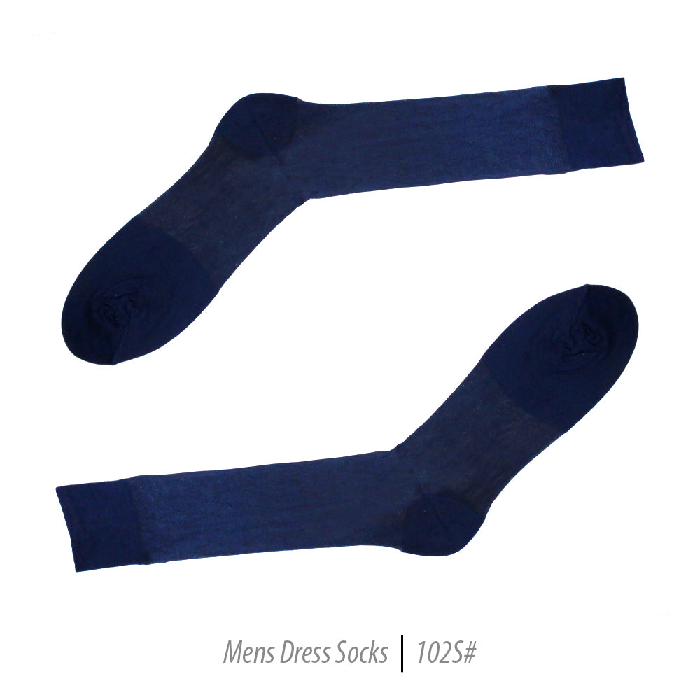 Men's Short Nylon Socks 102S - Navy - FHYINC best men's suits, tuxedos, formal men's wear wholesale