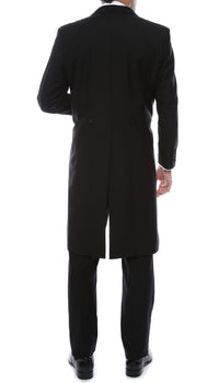 Premium Regular Fit Black Tail Tuxedo - FHYINC best men's suits, tuxedos, formal men's wear wholesale