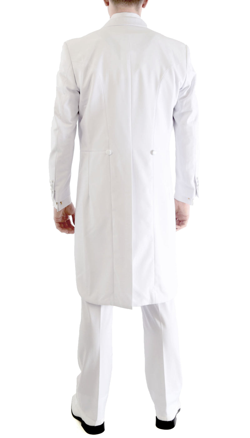 Premium A201 Regular Fit White Tail Tuxedo - FHYINC best men's suits, tuxedos, formal men's wear wholesale