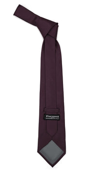 Premium Microfiber Deep Purple Necktie - FHYINC best men's suits, tuxedos, formal men's wear wholesale