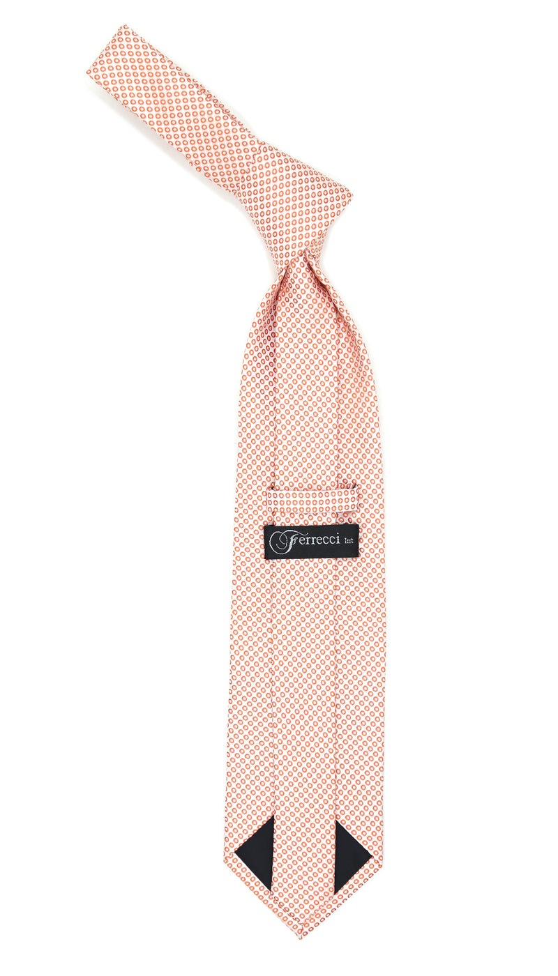 Orange Necktie with Handkerchief Set - FHYINC best men's suits, tuxedos, formal men's wear wholesale
