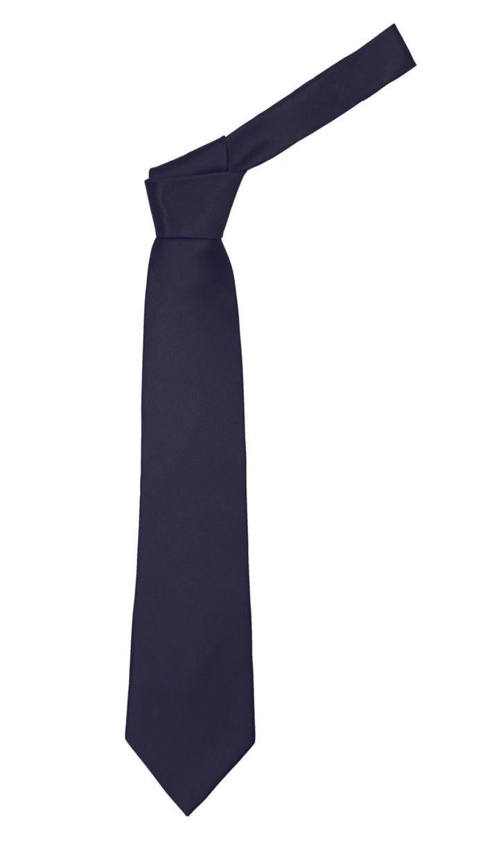 Premium Microfiber Indigo Blue Necktie - FHYINC best men's suits, tuxedos, formal men's wear wholesale