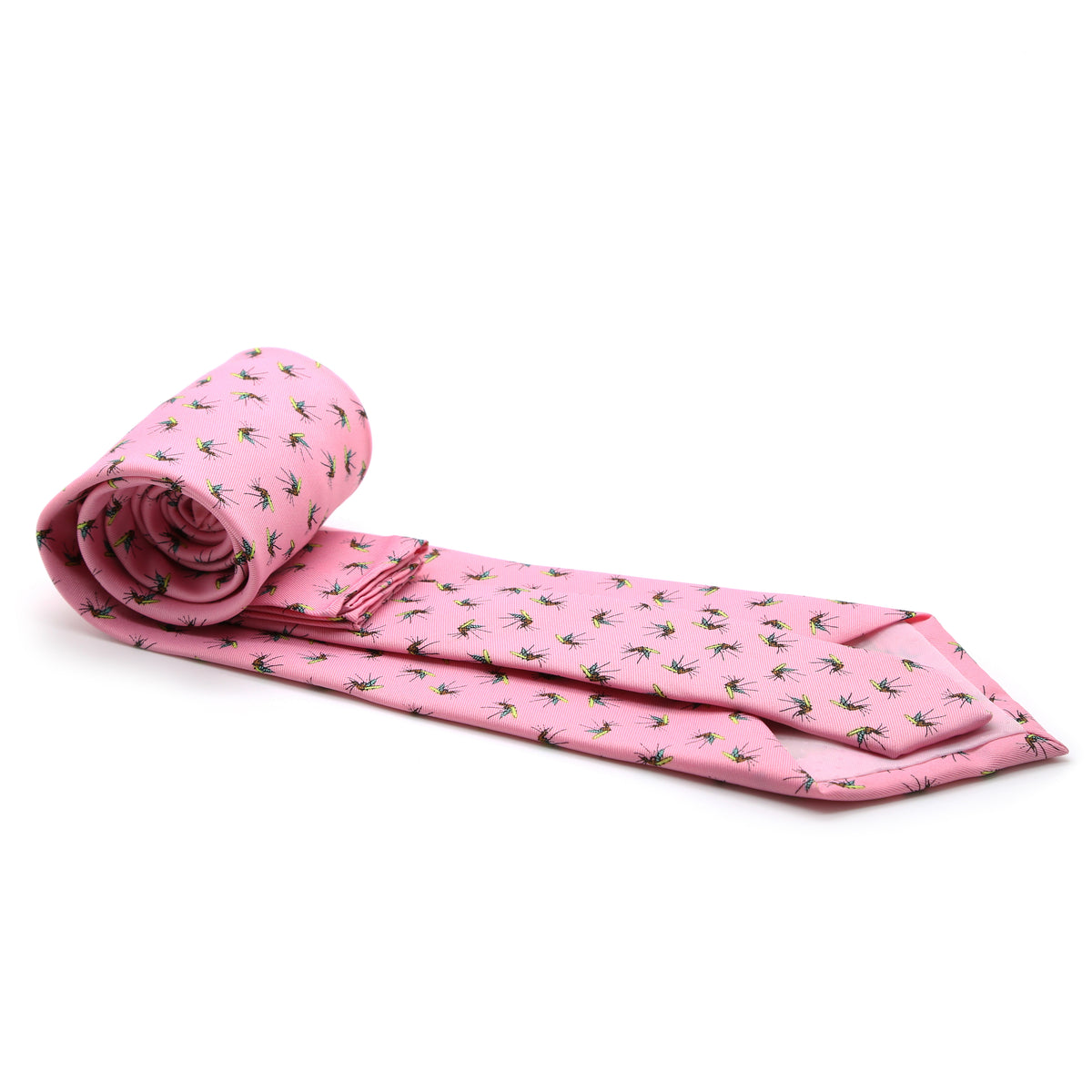 Mosquito Pink Necktie with Handkerchief Set - FHYINC best men's suits, tuxedos, formal men's wear wholesale