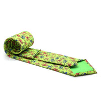 Octopus Lime Necktie with Handkerchief Set - FHYINC best men's suits, tuxedos, formal men's wear wholesale