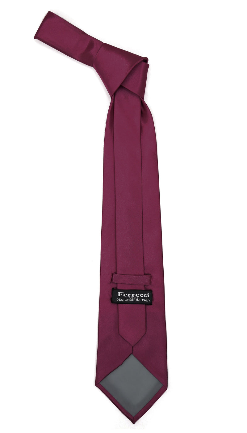 Premium Microfiber Purple Violet Necktie - FHYINC best men's suits, tuxedos, formal men's wear wholesale