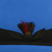 Premium Wool Blue/Black Top Hat - FHYINC best men's suits, tuxedos, formal men's wear wholesale