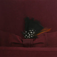 Premium Wool Burgundy Top Hat - FHYINC best men's suits, tuxedos, formal men's wear wholesale