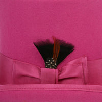 Premium Fuchsia Wool Top Hat - FHYINC best men's suits, tuxedos, formal men's wear wholesale