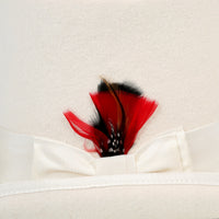 Premium Wool Off White Top Hat - FHYINC best men's suits, tuxedos, formal men's wear wholesale