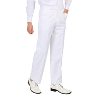Premium Regular Fit White Tuxedo Dress Pants - FHYINC best men's suits, tuxedos, formal men's wear wholesale