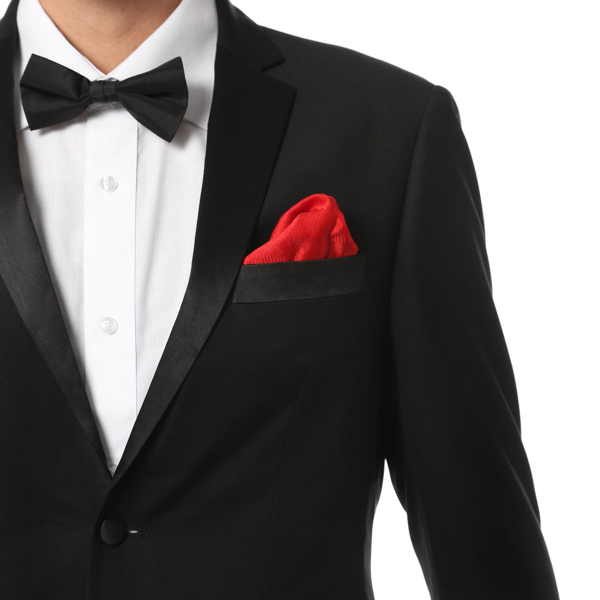 TX2000 2pc Black Slim Fit Notch Lapel Tuxedo - FHYINC best men's suits, tuxedos, formal men's wear wholesale