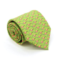 Pots Green Necktie with Handkerchief Set - FHYINC best men's suits, tuxedos, formal men's wear wholesale