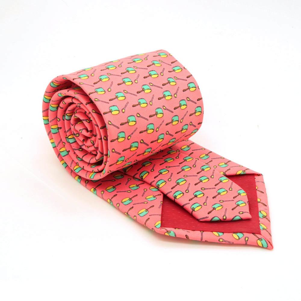 Pots Pink Necktie with Handkerchief Set - FHYINC best men's suits, tuxedos, formal men's wear wholesale