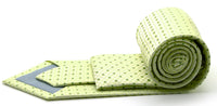 Mens Dads Classic Green Geometric Pattern Business Casual Necktie & Hanky Set UO-2 - FHYINC best men's suits, tuxedos, formal men's wear wholesale