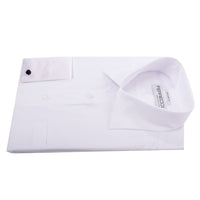 Virgo Snow White Regular Fit French Cuff Dress Shirt - FHYINC best men's suits, tuxedos, formal men's wear wholesale