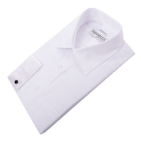 Virgo Snow White Regular Fit French Cuff Dress Shirt - FHYINC best men's suits, tuxedos, formal men's wear wholesale