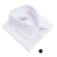 Virgo Snow White Regular Fit French Cuff Dress Shirt - FHYINC best men's suits, tuxedos, formal men's wear wholesale