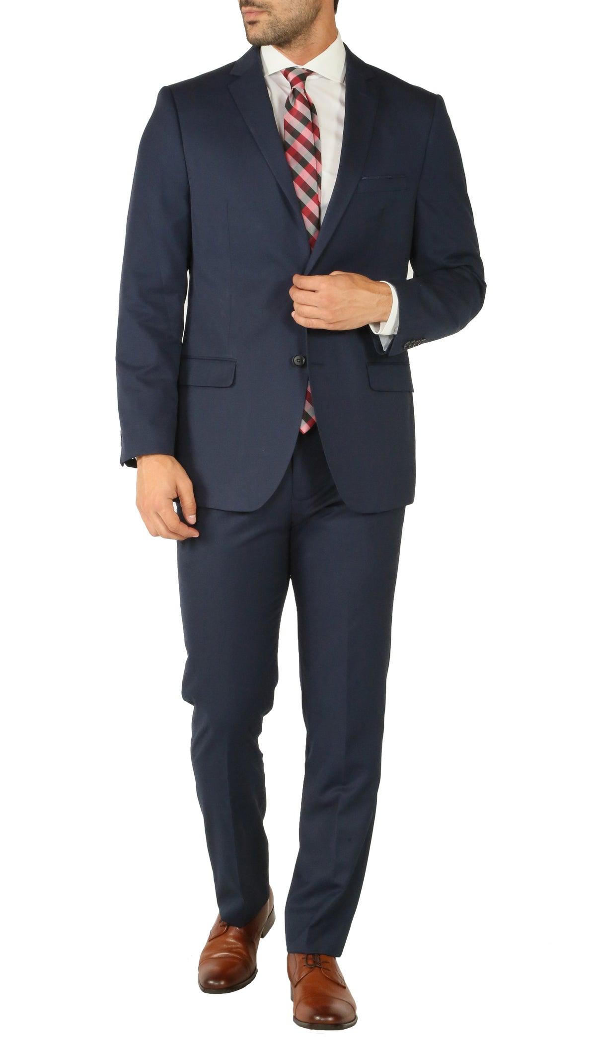 Windsor Navy Slim Fit 2pc Suit - FHYINC best men's suits, tuxedos, formal men's wear wholesale