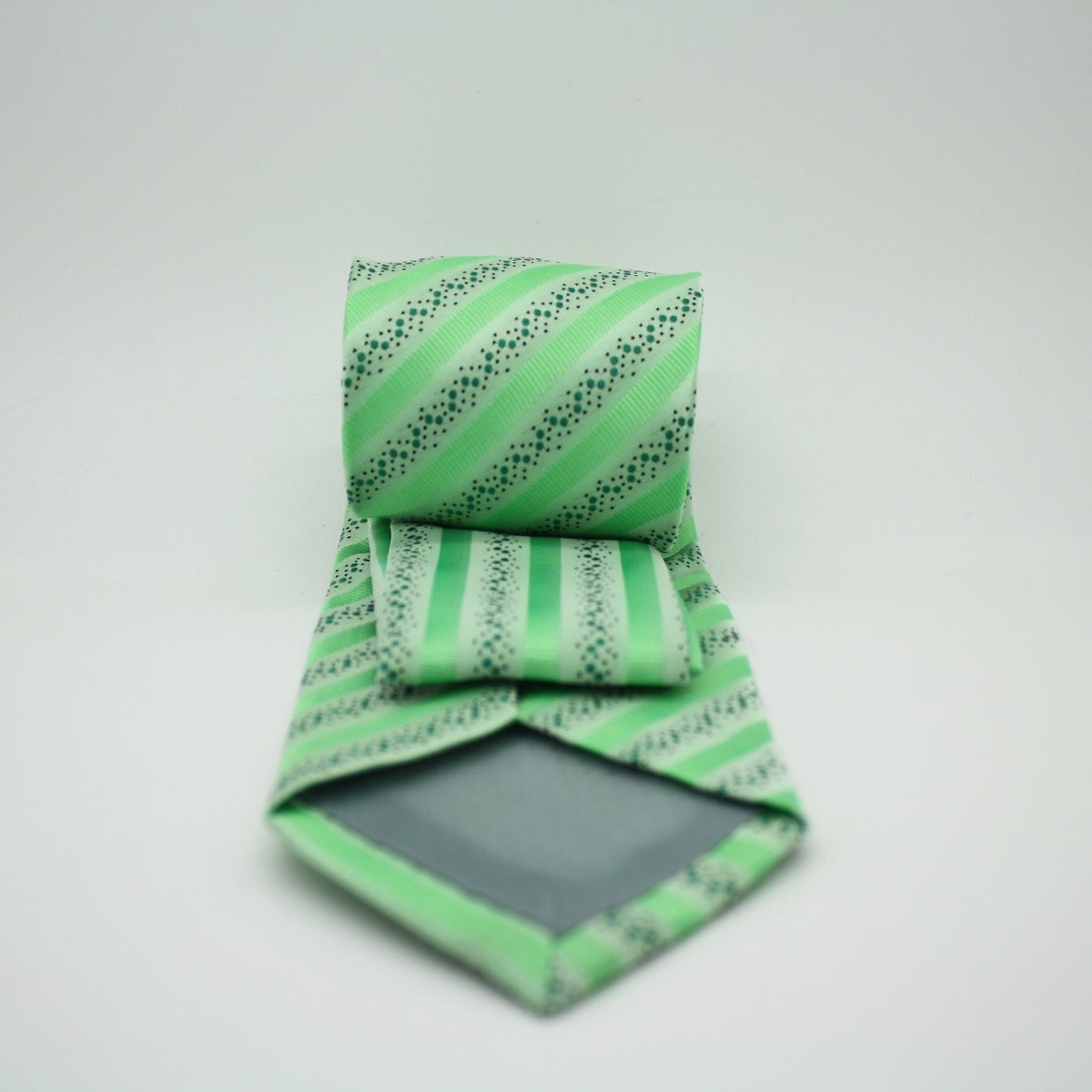 Mens Dads Classic Green Striped Pattern Business Casual Necktie & Hanky Set ZO-2 - FHYINC best men's suits, tuxedos, formal men's wear wholesale