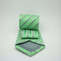 Mens Dads Classic Green Striped Pattern Business Casual Necktie & Hanky Set ZO-2 - FHYINC best men's suits, tuxedos, formal men's wear wholesale
