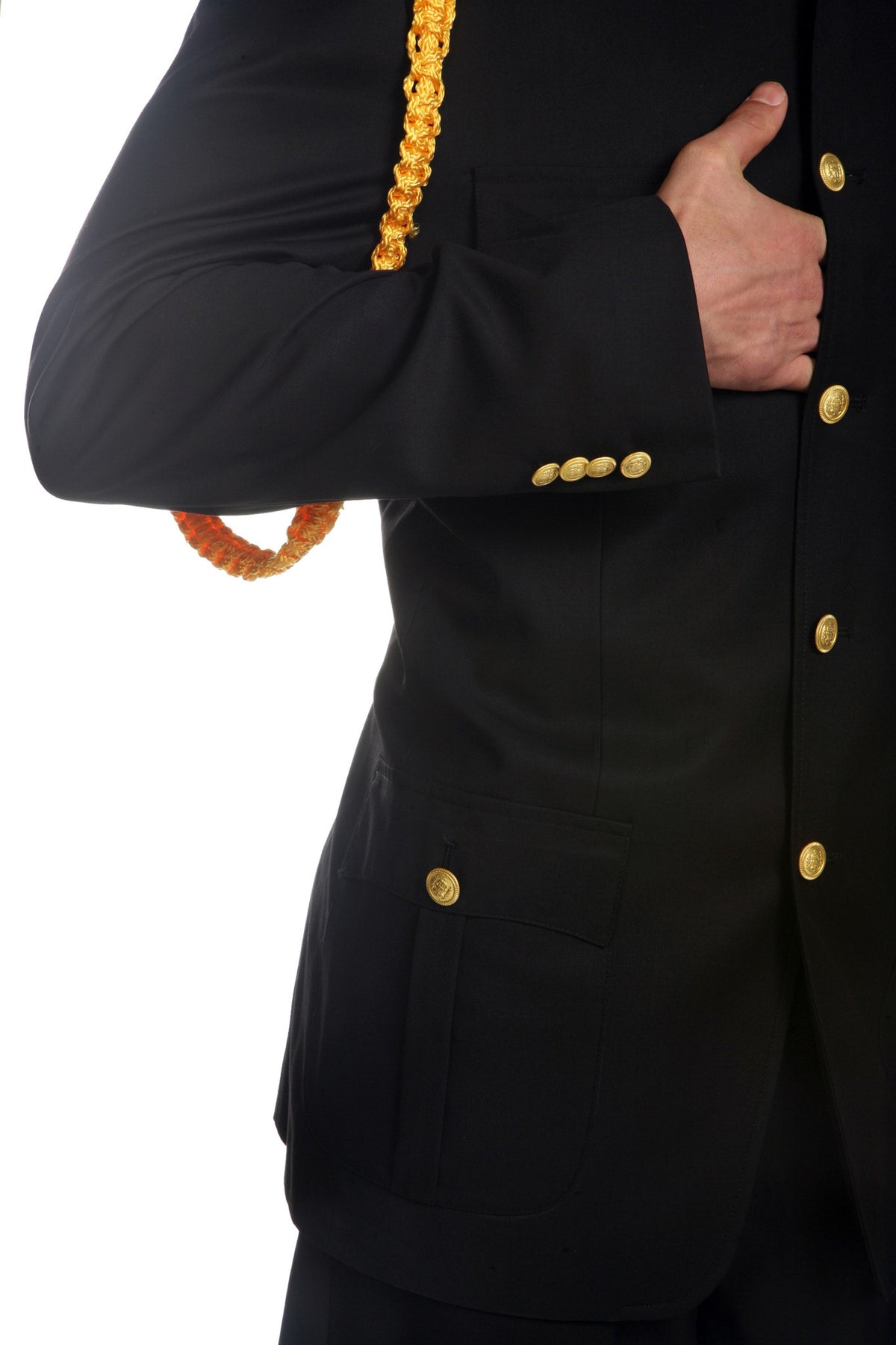 Ferrecci Mens Black Military Cadet Uniform - FHYINC
