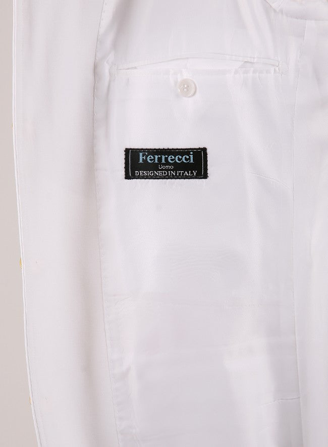Ferrecci Mens White Military Cadet Uniform - FHYINC
