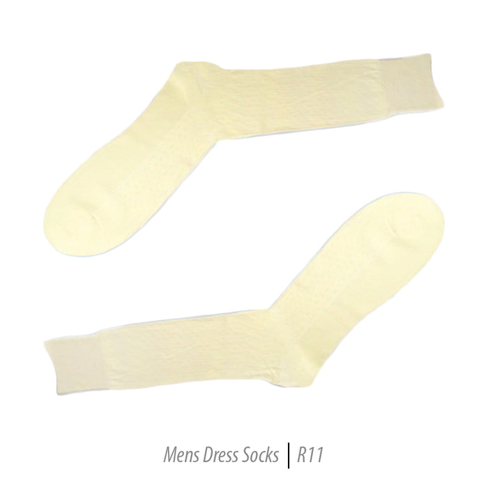 Men's Short Nylon Socks R11 - Bone - FHYINC best men's suits, tuxedos, formal men's wear wholesale